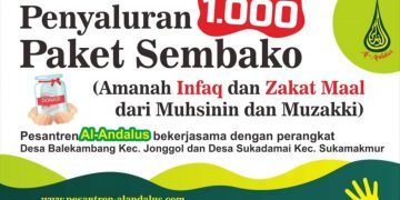 Al-Andalus Salurkan 1.000 Paket Sembako Bagi Warga Terdampak Covid-19