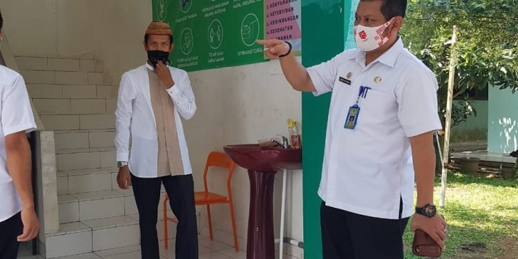 Gugus Tugas Covid-19 Jonggol Tinjau Kesiapan Al-Andalus Gelar Belajar Tatap Muka