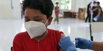 Sebanyak 155 Santri Putra Ikuti Vaksinasi Covid 19