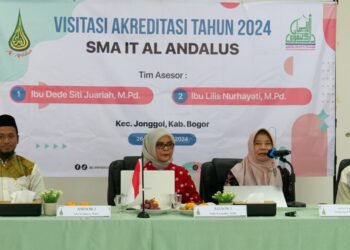 Proses Akreditasi, SMA IT Al-Andalus Divisitasi Tim Asesor BAN PDM Jabar