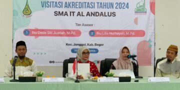 Proses Akreditasi, SMA IT Al-Andalus Divisitasi Tim Asesor BAN PDM Jabar