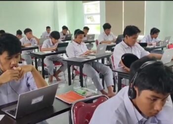 Diuji Pengawas dari Al-Azhar, Santri Al-Andalus Jalani Tahdid Mustawa